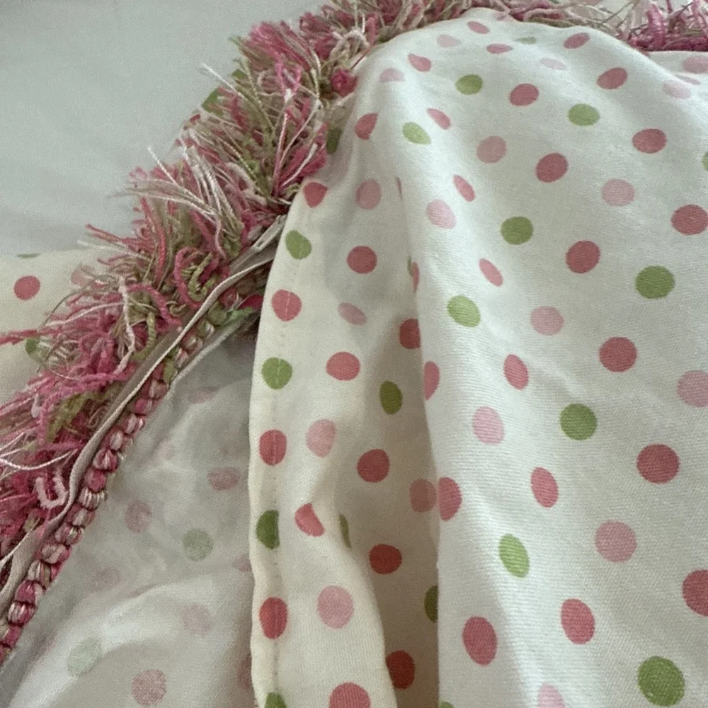 Custom Made Leopard Pink Polka Dot Std Shams Euro Shams Bedskirt Curtains 7pcs
